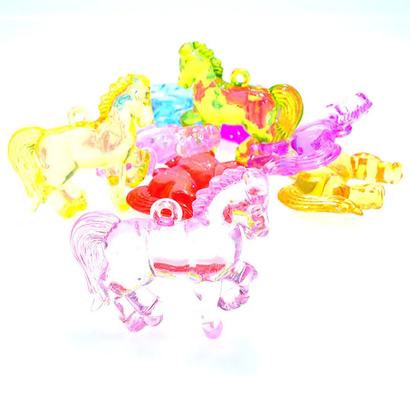Animal Horse Pendant Charms for Chunky Bubblegum Necklaces - 60pcs