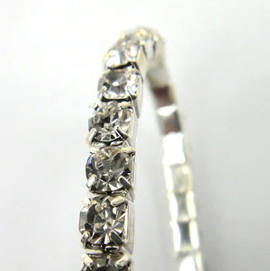 1 Row Crystal Cup Chain Stretch Bracelet