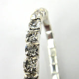 1 Row Crystal Cup Chain Stretch Bracelet