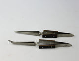 Curved Straight Fiber Cross-Locking Tweezers for Soldering