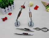 Curved Straight Fiber Cross-Locking Tweezers for Soldering