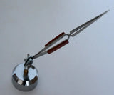 Curved Straight Fiber Cross-Locking Tweezers for Soldering