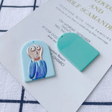 Colorful Geometry Art Resin Charms DIY Jewelry Findings 20pcs
