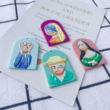 Colorful Geometry Art Resin Charms DIY Jewelry Findings 20pcs