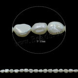 DIY Natural Lilac Freshwater Pearl Beads 9-10mm Freeform