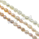 DIY Natural Lilac Freshwater Pearl Beads 9-10mm Freeform