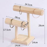 DIY Wood T-BAR Watch/Bracelet Jewelry Display Stand