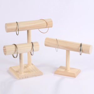 DIY Wood T-BAR Watch/Bracelet Jewelry Display Stand