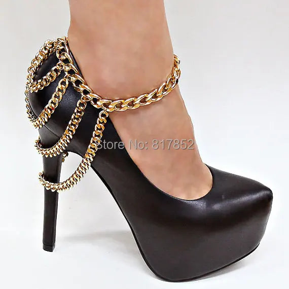 Sexy Four Layers Anklet Foot Jewelry Heel Chain