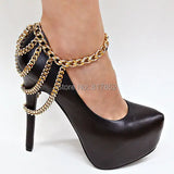 Sexy Four Layers Anklet Foot Jewelry Heel Chain