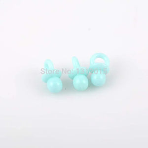 100PCs Lucky Acrylic Baby Pacifier Charms 12x21mm