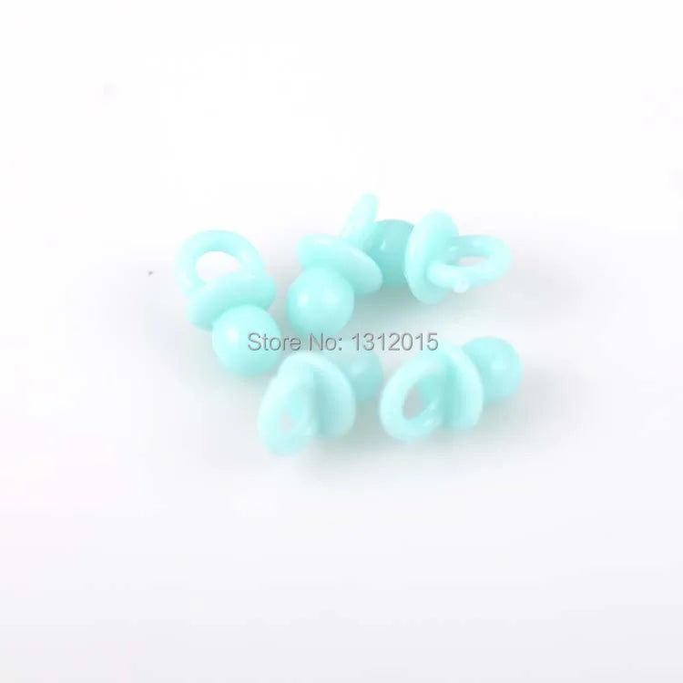 100PCs Lucky Acrylic Baby Pacifier Charms 12x21mm