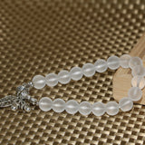 Matte Crystal Bracelet Women 8mm Beads High Jewelry