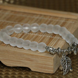 Matte Crystal Bracelet Women 8mm Beads High Jewelry