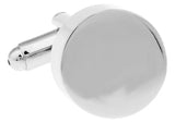 Engravable Cuff Links Silver Round Blank Gift For Men Wholesale&retail