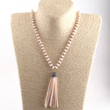 Crystal Tassel Punk Necklace