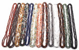 6mm Semi Precious Stones Beads Long Necklace 150cm