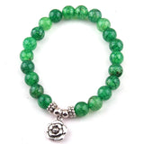 8mm Mix Agat Stone Beads Charm Bracelets 10pc/lot