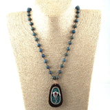 Bohemian Tribal Jewelry Druzy & Stone Beads Pendant Necklaces
