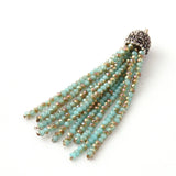Crystal Tassel Pendants for DIY Necklace Jewelry Making