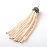 Crystal Tassel Pendants for DIY Necklace Jewelry Making