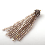 Crystal Tassel Pendants for DIY Necklace Jewelry Making
