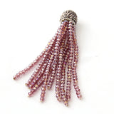 Crystal Tassel Pendants for DIY Necklace Jewelry Making