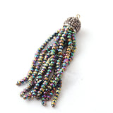 Crystal Tassel Pendants for DIY Necklace Jewelry Making