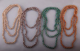 Bohemian Glass Crystal Necklace Handmade Long Halsband