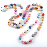 Agat Semi Precious Stones Bead Necklace