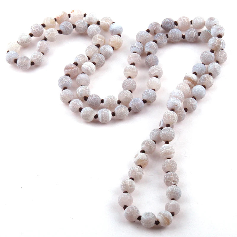 Agat Semi Precious Stones Bead Necklace