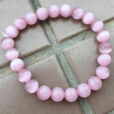8mm Multicolor Cat's Eye Round Elastic Bracelet