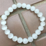8mm Multicolor Cat's Eye Round Elastic Bracelet