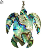 Abalone & Mother of pearl Shell Turtle Pendant Bead
