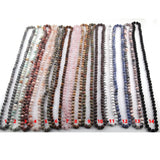 Frosted Semi Precious Stones Long Necklace