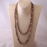 Natural Frosted Stones Necklace Women's Jewelry