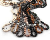 Natural Stones Bead Long Knotted Handmake Necklace