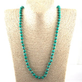 Semi Precious Stones Beads Long Necklace