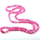 Semi Precious Stones Knotted Bead Necklace