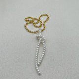 Pearls Bear Choker Gemstone Necklace