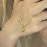 Gold-Plated Bell Bracelet for Women Christmas Jewelry