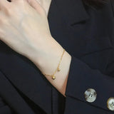 Gold-Plated Bell Bracelet for Women Christmas Jewelry