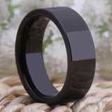 Men's Tungsten Wedding Ring 8MM Width Comfort Fit Blank Ring