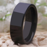 Men's Tungsten Wedding Ring 8MM Width Comfort Fit Blank Ring