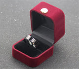 Men's Silver Tungsten Wedding Ring 8MM Domed Comfort Fit
