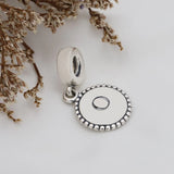925 Silver Singapore National Mermaid Lion Flower Pendant Bracelet Bead