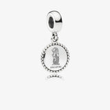 925 Silver Singapore National Mermaid Lion Flower Pendant Bracelet Bead