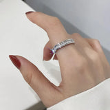 Stainless Steel Wedding Couple Rings Women's Charm Jewelry