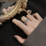 Stainless Steel Wedding Couple Rings Women's Charm Jewelry