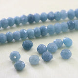5x8mm Olive-Green Faceted Wheel Beads for Handbags Women Diy